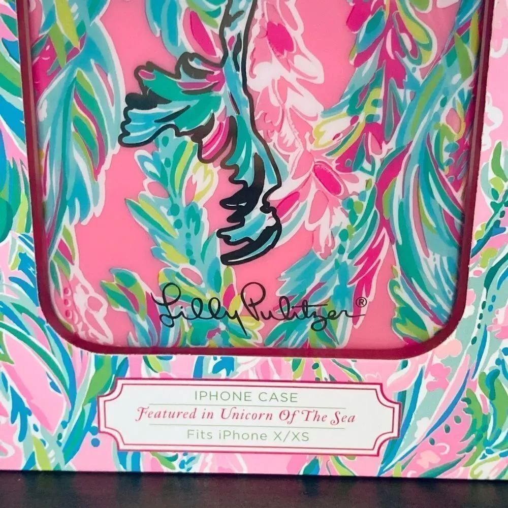 Lilly Pulitzer Unicorn of the Sea Mermaid Apple iPhone Case Cover X/XS